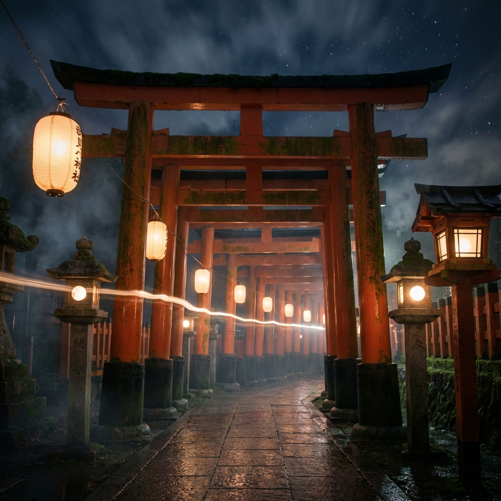 Fushimi Inari at night